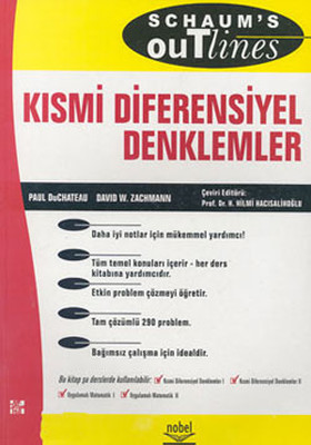 Kısmi Diferansiyel Denklemler Paul DuChateau Fiyat Satın Al D R