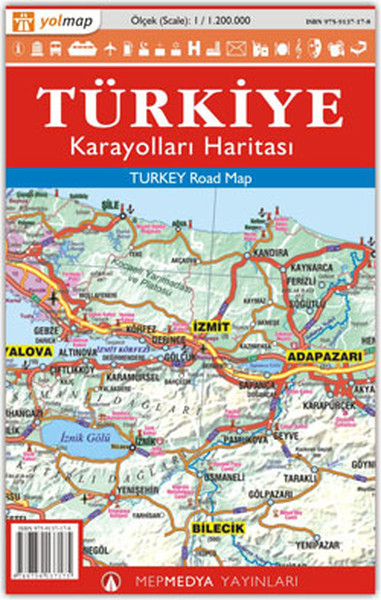 Türkiye Karayolları Haritası | D&R - Kültür, Sanat ve Eğlence Dünyası
