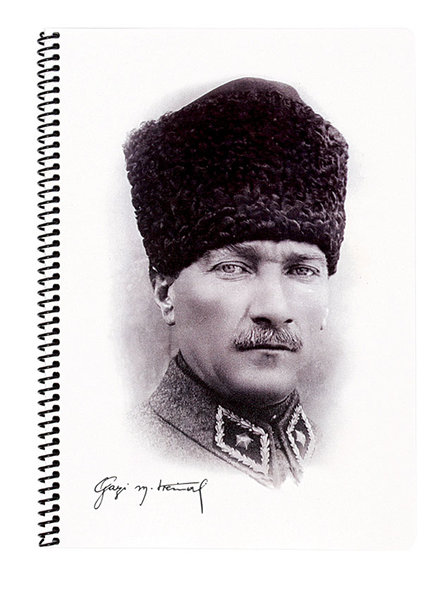 Keskin Color Atatürk A4 80 Yaprak Çizgili PP Kapak Spiralli Defter D R