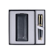 Scrikss Siyah Tükenmez Altin & 2'li Kalemlik Siyah DR 203 38 Dk