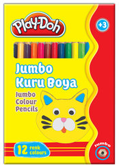 Play-Doh 12 Renk Jumbo Kuru Boya PLAY-KU004