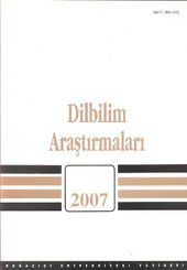 Dilbilim Araştırmaları 2007