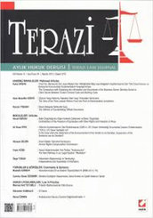Terazi Aylık Hukuk Dergisi Sayı: 8