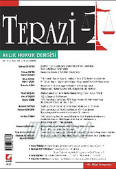 Terazi Aylık Hukuk Dergisi Sayı: 20