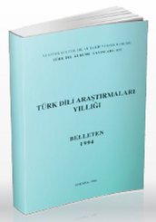 Türk Dili Araştırmaları Yıllığı - Belleten 1994