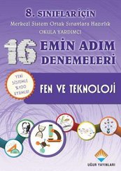 8. Sınıflar İçin 16 Emin Adım Denemeleri Fen ve Teknoloji