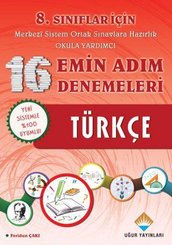 8. Sınıflar İçin Türkçe 16 Emin Adım Denemeleri