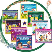 3 - 4 - 5 - 6 - 7 Yaş ve Üzeri Çocuklar İçin IQ Zeka Geliştiren Akıl Oyunları - 8 Kitap Takım