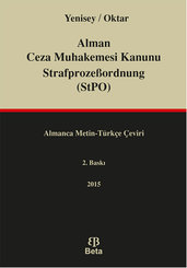 Alman Ceza Muhakemesi Kanunu StrafprozeBordnung StPO