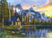 Anatolian 1024 Dağ Evinde Gün Batımı 1000 Parça Puzzle