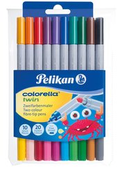 Pelikan Colorella-Twin C304 Çift Tarafli 10'lu Keçeli Kalem PLKN949511