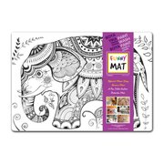 Akademi Çocuk Fil Mandala Funny Mat