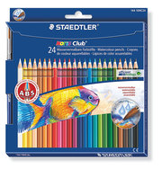 Staedtler Noris Clup Aquarell 24'lü Fırça Hediyeli Kuru Boya 
