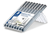 Staedtler 308 Sb8 Pigment Liner Siyah 8'Li Set