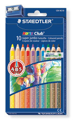 Staedtler Noris Clup Altıgen Süper Jumbo 10'lu Kuru Boya
