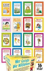 Her Çocuğa Bir Kütüphane Seti-16 Kitap Takım Kutulu
