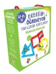 Bebeğim Öğreniyor Tak-Çıkar Kartlarım-Renkler Şekiller