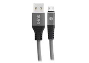 S-Link Swapp 1 m 2.4A Micro USB Kılıflı Gri Data ve Şarj Kablosu