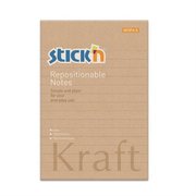 Hopax NotKğt.Stickn 150X101 Kraft Notes Çizgili 100 Yp