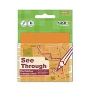 Hopax NotKğt.Stickn 76X76 Yarı Saydam Neon Turuncu 50Yp