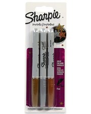 Sharpie Metalik Karışık Renkli 3'lü Markör