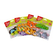 Bu-Bu 3D Keçe Sticker Oynar Göz Hayvan Kafaları 8'li paket