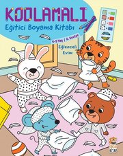 Eğlenceli Evim 4-5 Yaş-Kodlamalı Eğitici Boyama Kitabı-2.Seviye