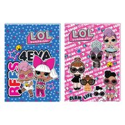 L.O.L. A4 40 Yaprak Kareli Cam Kırıklı Hologram Kapaklı Defter