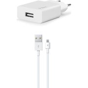 ttec Beyaz Smartcharger Seyahat Şarj Aleti 2A ve Micro USB Kablo