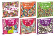 Yetişkinler İçin Boyama Seti-6 Kitap Takım