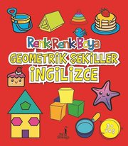 Boyama Kitabı Geometrik Şekiller İngilizce Renk Renk Boya