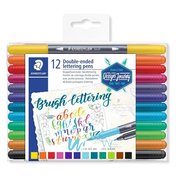 Staedtler 12 Renk Çift Taraflı Brush Kalem Seti