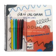 Akademi Çocuk Funny Mat Çizgi Çalışmam Kalemli Mini Set