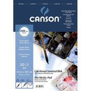 Canson Fıneface 200 Gr A4 20 Yaprak Üstten Spiralli Çok Amaçlı Resim Blokları
