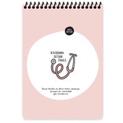 Hisli Şeyler A5 80 Yaprak Çizgili Üstten Spr.Karton Kapak Not Defter  - Kalbinin Sesini Dinle