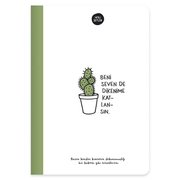 Hisli Şeyler 14x20 64 Yaprak Çizgili Defter - Beni Seven Dikenime Katlansın