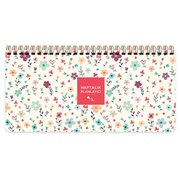 Keskin Color 13x27 Spiralli Planner - Krem Çiçek