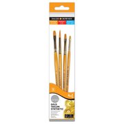 Daler Rowney Gold Taklon 4lü Kısa Fırça Seti 21620403