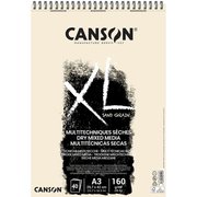 Canson XL A3 Sand Grain Spiralli Blok Naturel - 400110394