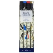 Bruno Visconti Fun Write 4lü Set Tükenmez Kalem Mavi - Desen 10
