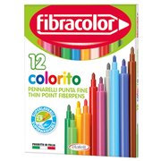 Fibracolor Colorito 12 Renk Keçeli Kalem