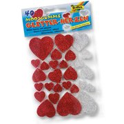 Folia Eva Sticker Glitter 40 Adet Kalp