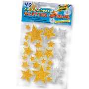 Folia Eva Sticker Glitter 40 Adet Yıldızlar