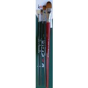 Kosida OIL Set Kedi Dili Yelpaze Yassı Uç Fırça Seti