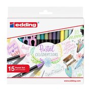 Edding 15'li Karışık Pastel Set Blisterli Markör Seti