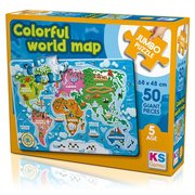 Ks Games Colorful World Map 50 JP 31015