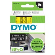 DYMO D1 Yedek Şerit 9 mm x 7 mt Sarı / Siyah (40918) S0720730