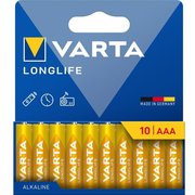 Varta Alkalin Longlife AAA 10 lu Blister Pil