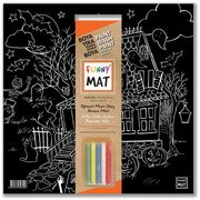 Akademi Çocuk - Funny Mat  Black (Tebeşirli ) Korku Evi -  40x40