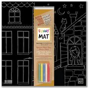 Akademi Çocuk - Funny Mat  Black (Tebeşirli ) Bizim Sokak -  40x40